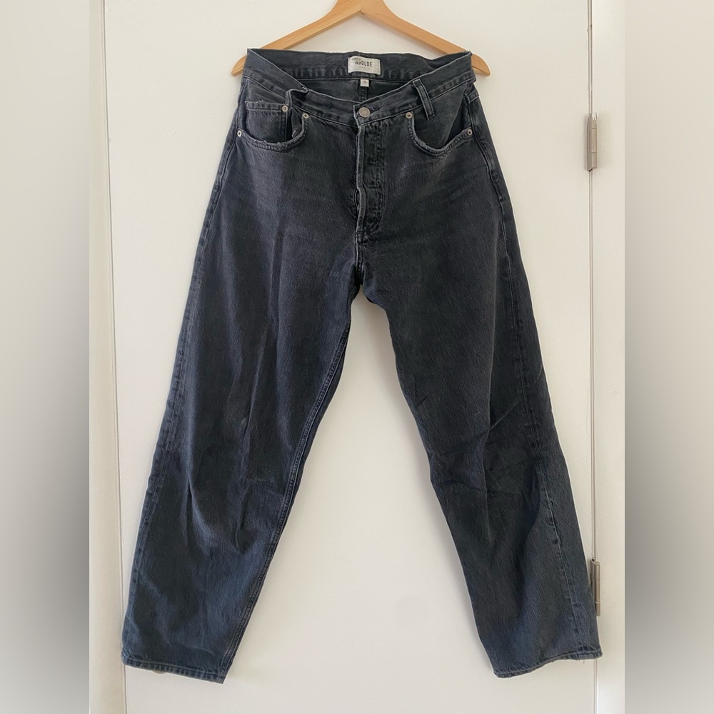 AGOLDE barrel jeans black 28
